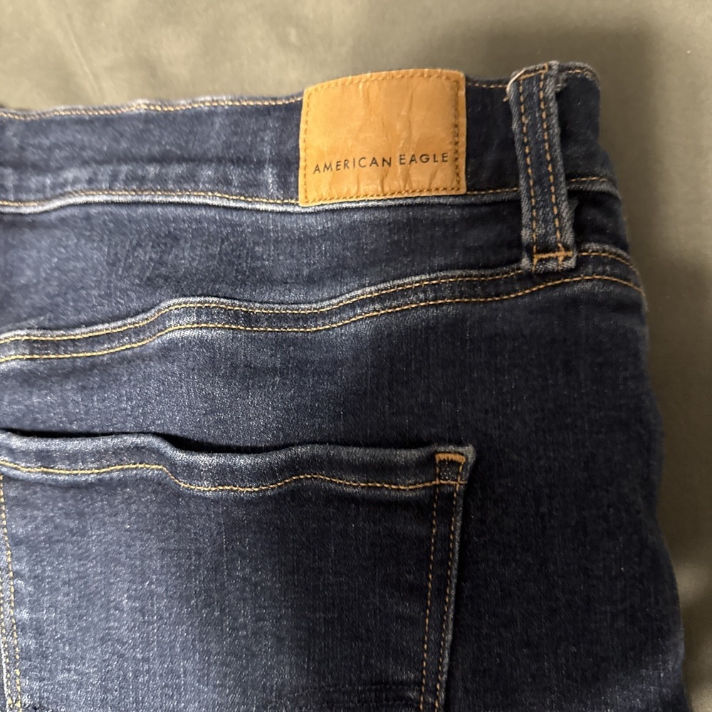 American Eagle Jeans Womens 14R Super High Rise Flare Leg Coin Pockets‎ Bohemian - Picture 15 of 16